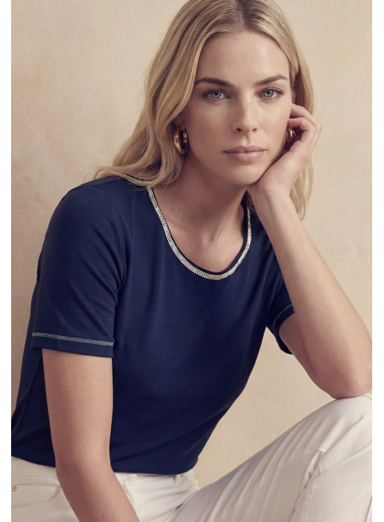 T-SHIRT - LOYAUX - MARINE